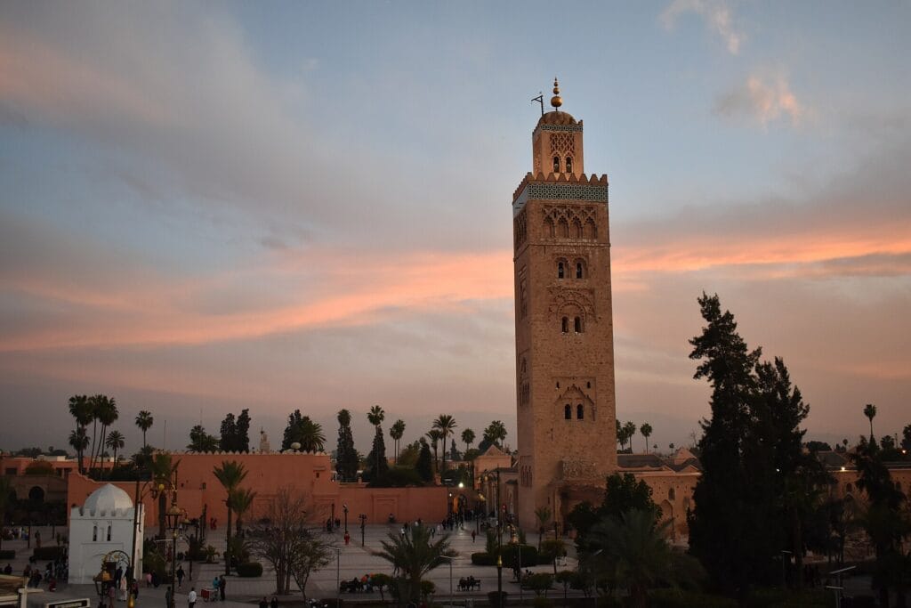 Le minaret de la Koutoubia à Marrakech