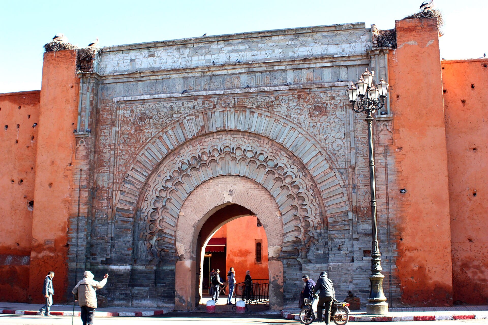 Bab Agnaou, porte monumentale du quartier de la Kasbah à Marrakech