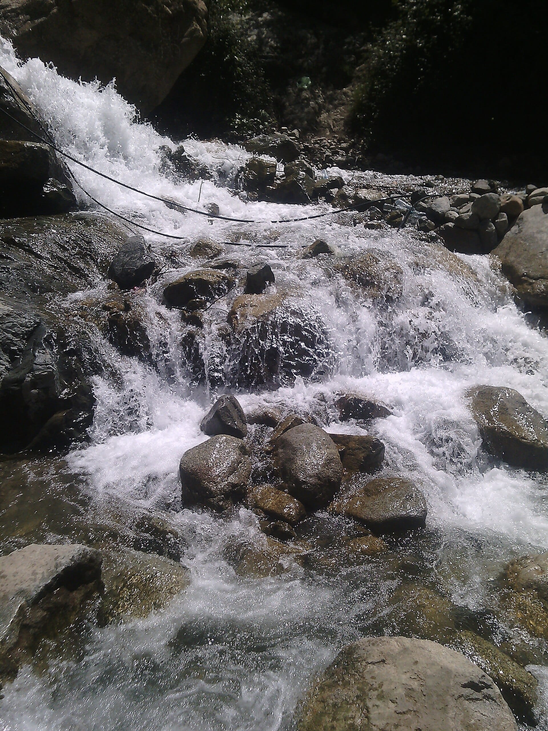 Cascade de la vallée de l'Ourika près de Setti Fatma