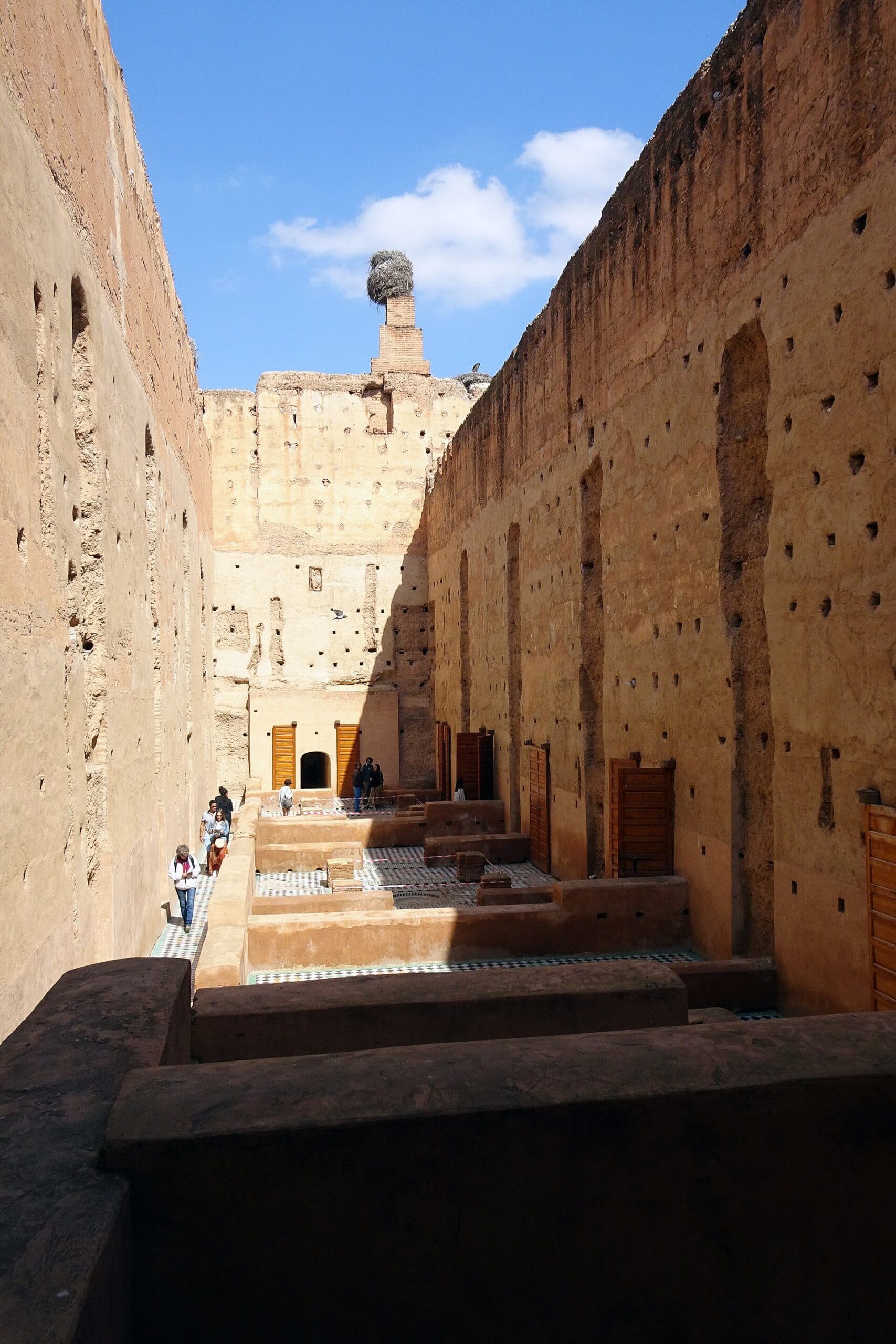 Patio interior y vestigios del Palacio El Badi