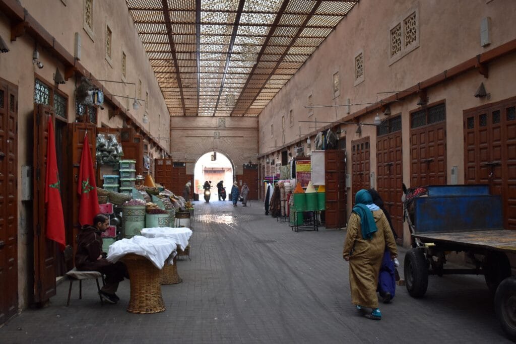 Une ruelle du Mellah, l'ancien quartier juif de Marrakech