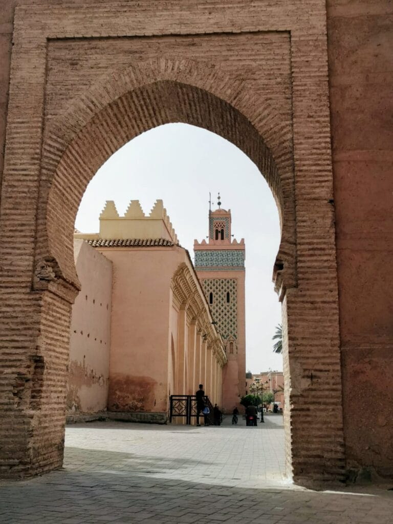Minaret de la mosquée de la Kasbah (Moulay el-Yazid) à Marrakech