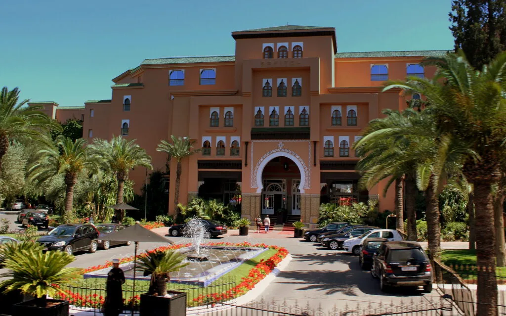 Un grand hôtel de luxe dans le quartier de l'Hivernage à Marrakech