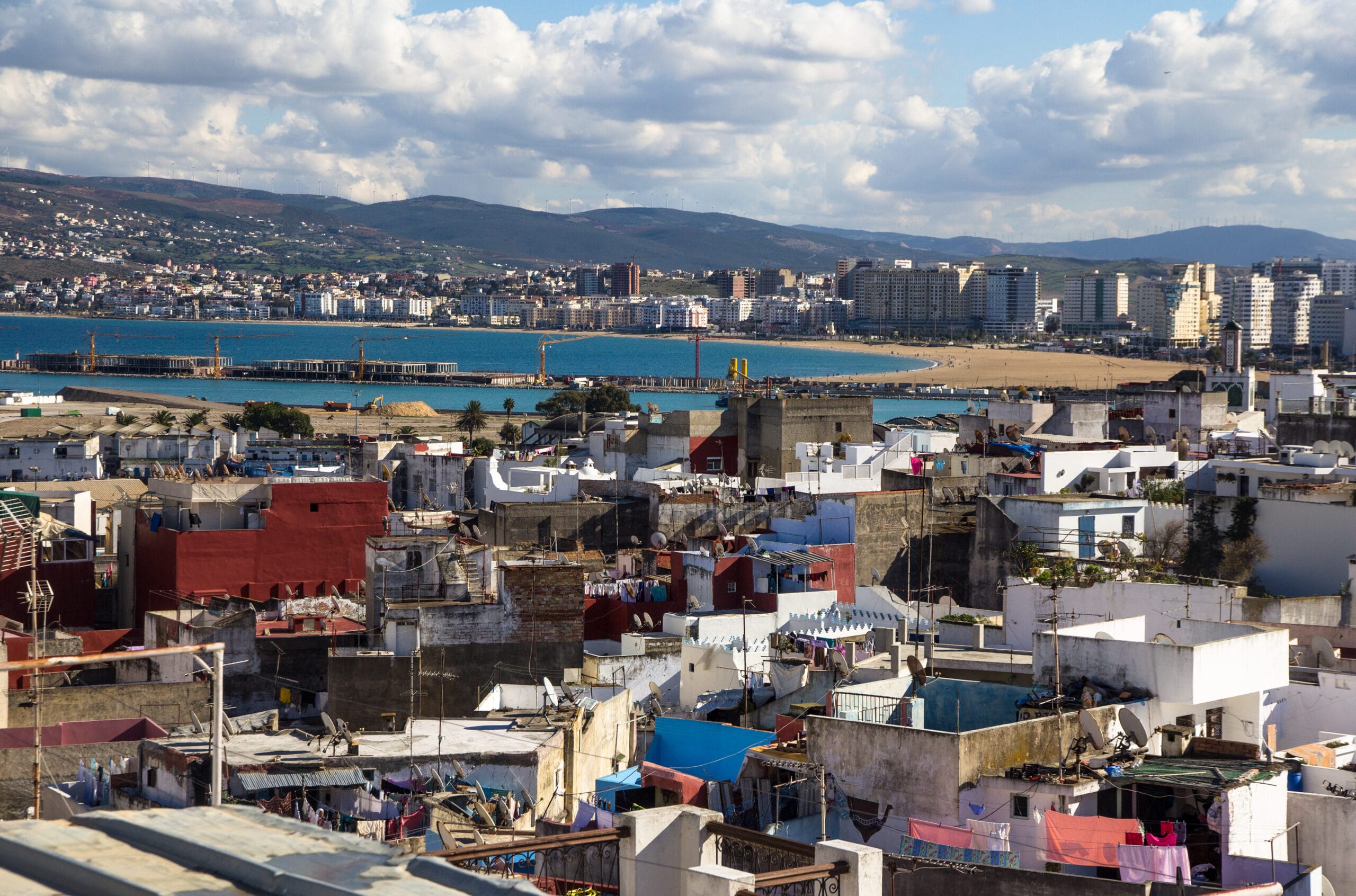 Blick auf die Stadt Tanger