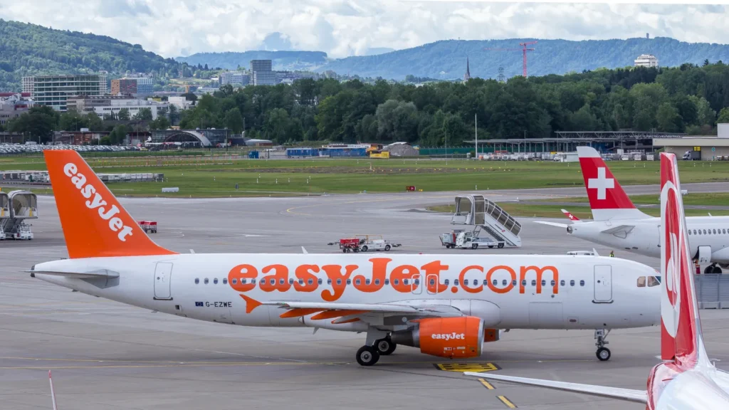 Airbus A320 d'easyJet, compagnie concernée par les nouvelles règles européennes sur le bagage cabine