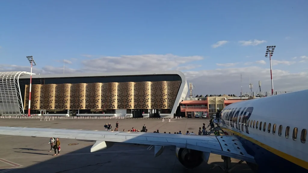 Nouveau terminal de l'aéroport de Marrakech-Ménara, hub des nouvelles liaisons aériennes vers le Maroc